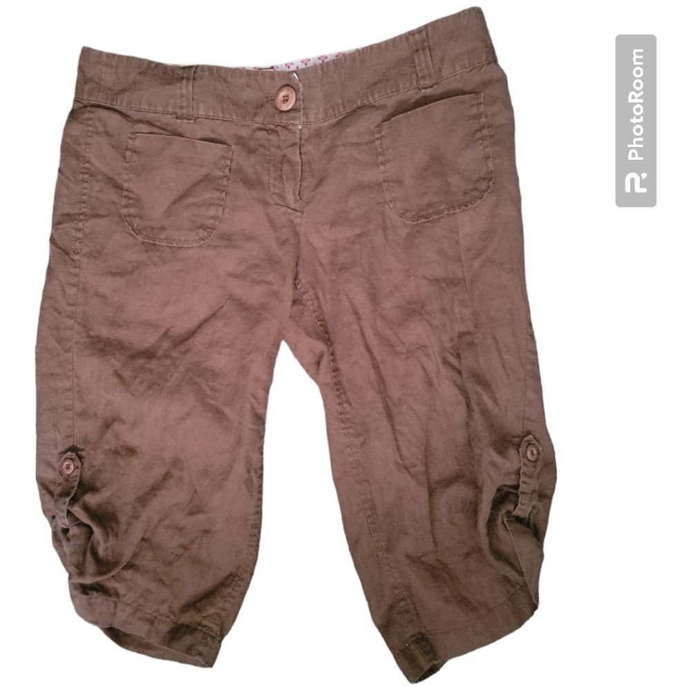 Guess Brown Linen Shorts - 28
